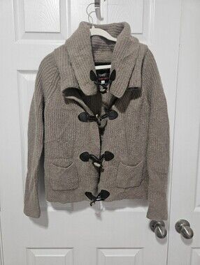 Biya Johnny Was Cotton Cashmere Blend Toggle Sweater XS